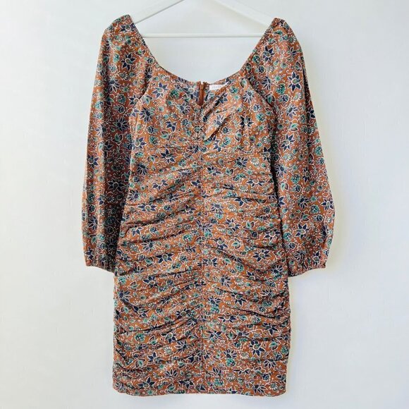 ❤️ Veronica Beard Nadi dress, Cinamon Multi, Size 0 016 - Picture 5 of 11